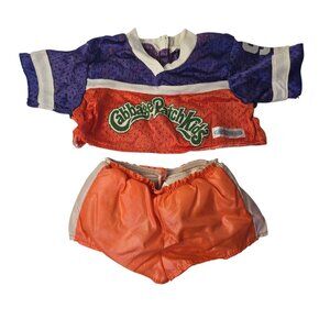 Vintage Cabbage Patch Clothes Football Uniform Jersey #9 Blue Orange 1980s CPK
